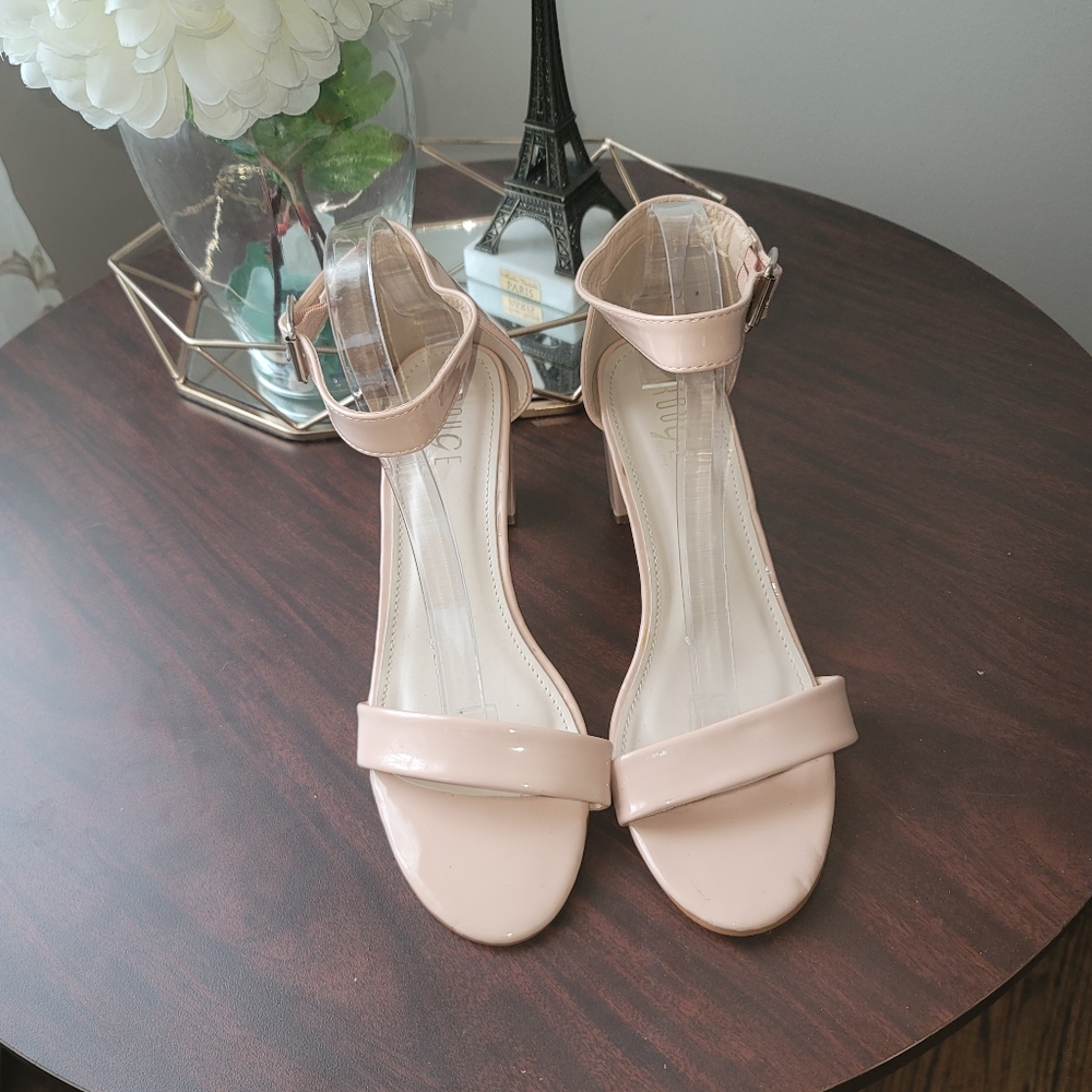 Rouge Blush Minimalist Sandals with Adjustable Ankle Strap
